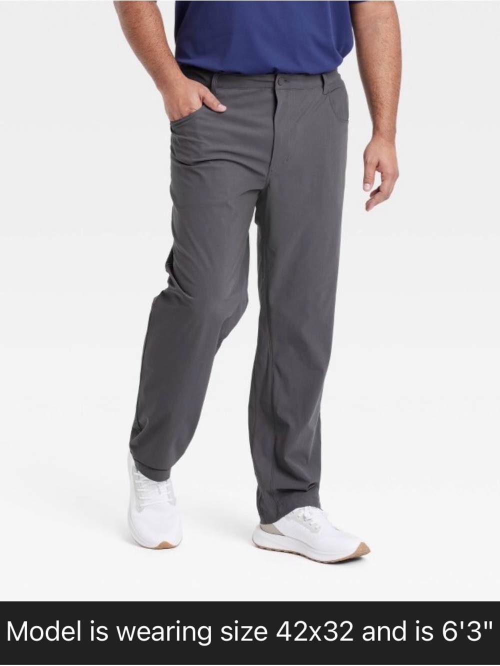 Men's 360 Lifestyle Big Relaxed Fit 5-Pocket Pants - All In Motion Size 40x32